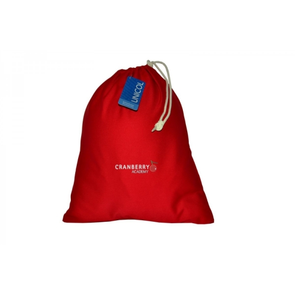 Cranberry Academy - Cranberry Cloth PE Bag, Cranberry Academy