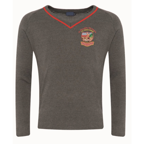 St Oswalds C.E Primary - St Oswalds V-Neck Jumper, St. Oswald's CE Primary School