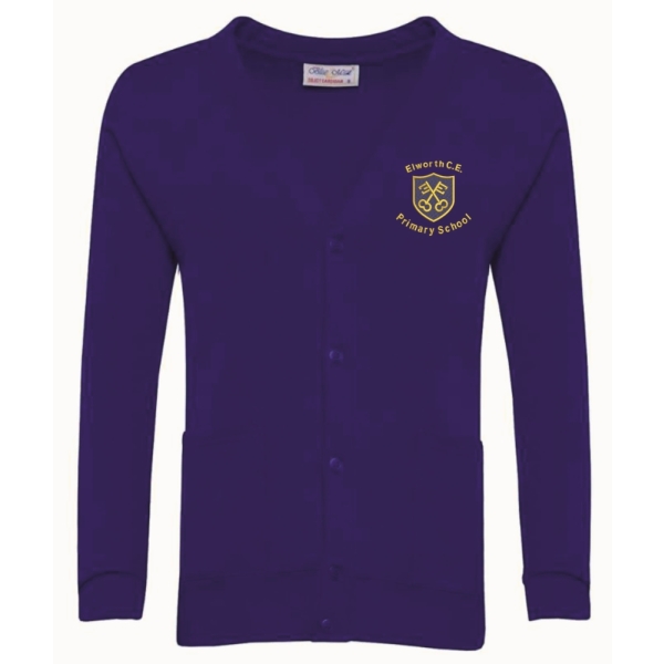 Elworth C of E - Elworth CE Sweat Cardigan, Elworth CE Primary School