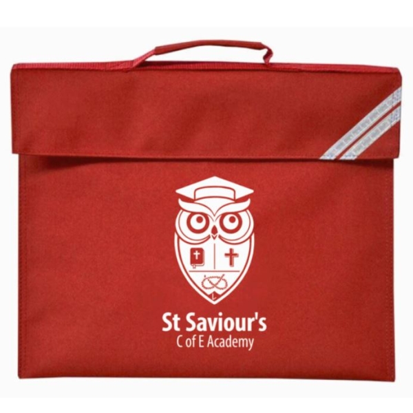 St Saviours C.E Academy - St Saviours Slimline Bookbag, St. Saviour's CE Academy