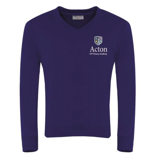 Acton Primary School - V-Neck Sweatshirt, Acton Primary Academy