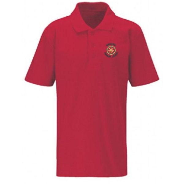 Wheelock Primary School - Wheelock Primary Polo Red/White, Wheelock Primary School
